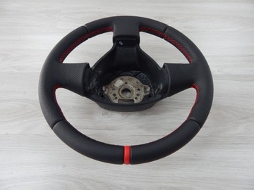 фото thumb №6, Vw golf v caddy passat b6 jetta - кермо obszycie червона nić + стрічка