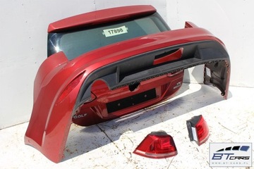 фото thumb №6, Vw golf 7 vii универсал la3x зад бампер задний + крышка багажника + лампы лампа