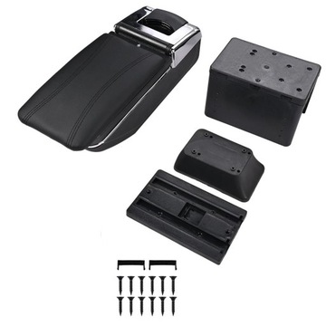 фото thumb №9, Подлокотник автомобильный ze бардачком экокожа универсальный чёрный