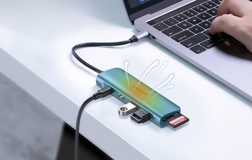 Док-станция UGREEN 100 Вт HUB USB-C HDMI SD
