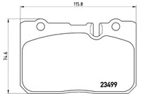 фото thumb №1, Brembo гальмівні колодки гальмівні lexus ls 400 ucf20