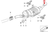 фото thumb №8, Bmw 3 e46 захист труби випускної 18107500194 nowa оригінальна