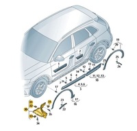 фото thumb №2, Спойлер колеса підкрилки перед переднє ліві audi q5 sline оригінал aso