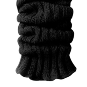 Ocieplacze na nogi, Nakładki na nogi JK Pończochy Boot Cuffs, styl japoński 44cm Czarny