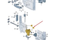 фото thumb №7, Vw transporter t5 левая дверь сдвижные pilot дистанционного управление замок now