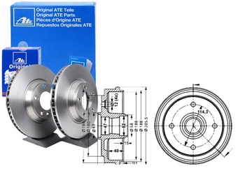 фото thumb №1, Ate барабаны тормозные chevrolet matiz daewoo matiz