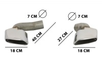 Końcówki/rury выпускные aerodynamiczne do bmw x5 f15 13-18 в Украине, фото thumb