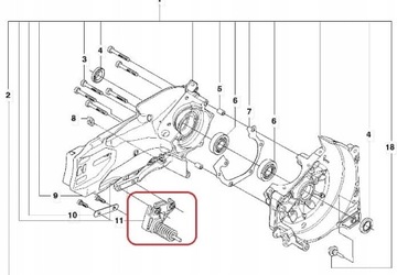 Амортизатор/пружина фрезы Husqvarna K770