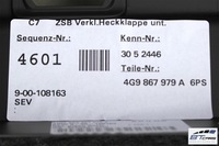 фото thumb №8, Audi a6 4g allroad avant обшивка кришки багажника 4g9867973 4g9867979a обробка