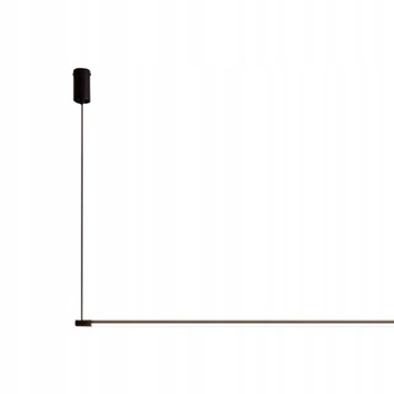 Nowoczesna Wisząca Lampa Wisząca LED 80cm Czarna