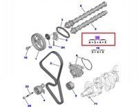 фото thumb №1, Набор распределительного вала ремень 2 ролики насос воды proace city su001-b4568 toyota оригинальный номер