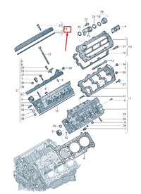 фото thumb №10, Audi q7 4l двигатель клапан cover 059103470ac