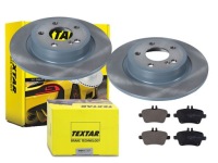 фото thumb №1, Тормозные диски + тормозные колодки textar задняя mercedes w246 w176 c117 c156