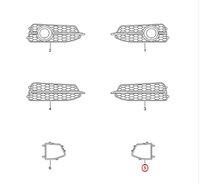 фото thumb №1, Audi a6 rs6 передняя часть left rear решётка радиатора cover trim 4g0807245a original