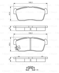 фото thumb №2, Гальмівні диски гальмівні колодки перед bosch suzuki alto vii