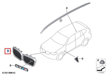 фото thumb №10, Bmw x3 m f97 передний бампер радиатор решётка 51139501170