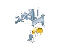 фото thumb №1, Подкрылок передние vw touareg 7p5 06.2014 - 2018 p