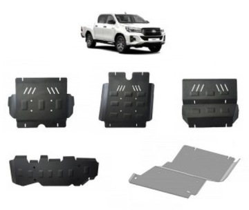 фото thumb №1, Набір сталевих захист toyota hilux invincible 2021-2024