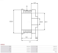 фото thumb №5, Шкив генератора as-pl