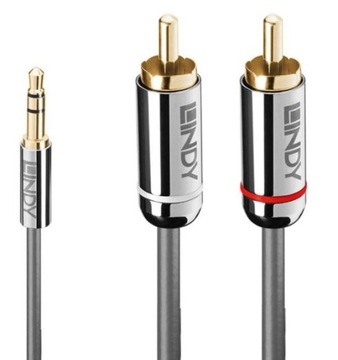 Kabel Jack 3,5mm 2xRCA Stereo Lindy Cromo 35336 5m