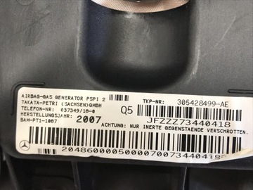 фото thumb №8, Mercedes w204 w207 подушка безпеки подушка пасажира