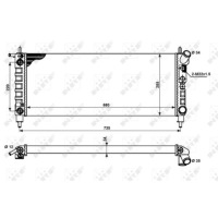 Купити Nrf 50242 радіатор, система охолодження двигуна, фото thumb