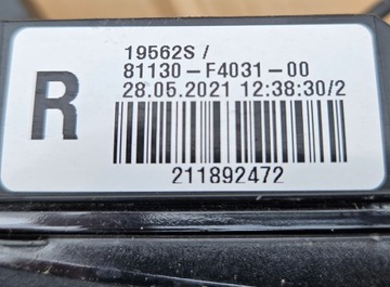 фото thumb №9, Toyota chr c-hr лампа права 81130-f4031