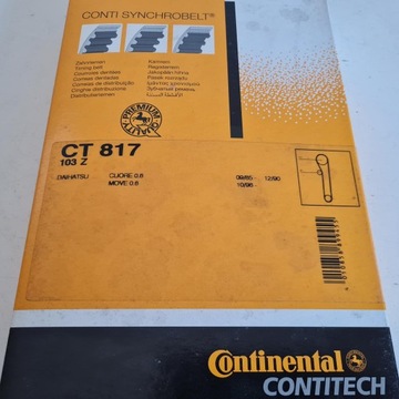 фото thumb №4, Daihatsu cuore move 0.8 стрічка розподільний вал contitech ct817