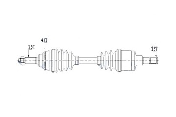 фото thumb №10, Nty полуось приводная suzuku ignis ii 1.3.1.5 03- subaru justy 03- левая