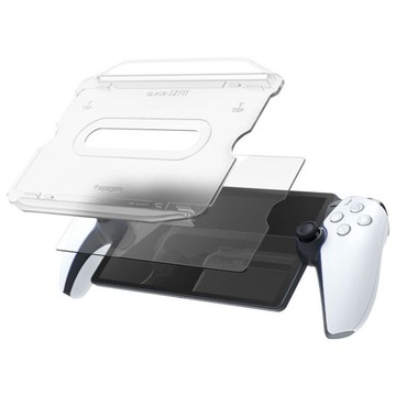 Закаленное стекло для Sony Playstation Portal Spigen Glas.TR с монтажной рамкой