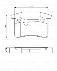фото thumb №14, Bosch тормозные колодки зад mercedes w204 c218 s212 w211 5.4-6.2 10.01-