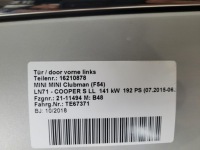 фото thumb №5, Mini cooper f54 clubman 15- дверь левая перед