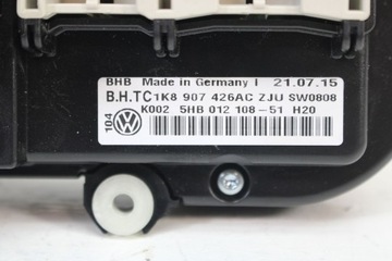 фото thumb №9, Vw jetta caddy панель кондиціонера 1k8907426ac модуль блок керування повітропровід 1k8 9