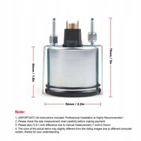 фото thumb №14, Указатель температуры wody с датчиком указатель дисковый 52 mm