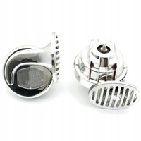 фото thumb №9, Клаксон автомобильный 12v сигнал громкий улиточный 2 штуки хром 2 тоны