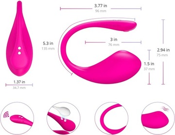 Вибратор с управлением через приложение Lovense Lush 3, розовый