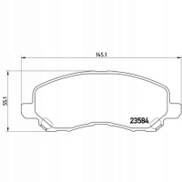 фото thumb №2, Тормозные колодки brembo xtra перед chrysler 200, sebring