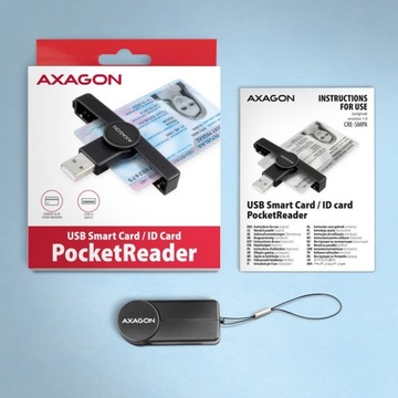 AXAGON CRE-SMPA Устройство считывания идентификационных карт