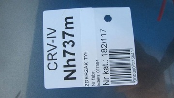 фото thumb №9, Honda cr-v iv бампер зад задній nh737m 12-16
