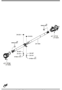 фото thumb №1, Wał приводной wal приводной mazda cx-30 dm 2019r- новый оригинальный номер