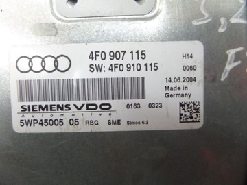 фото thumb №5, Audi a6 c6 3.2 fsi компьютер двигателя 4f0907115