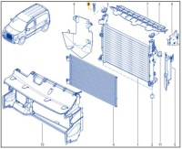фото thumb №3, Клипса штифт радиатора renault megane kangoo ii 2