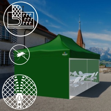 Namiot handlowy z moskitierą 3x4,5m