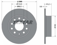 фото thumb №9, Тормозные диски тормозные колодки зад audi a3 seat octavia 2 vw golf 5 6 touran 260mm