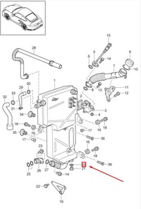 фото thumb №6, Porsche 911 996 прокладка пробка зливний оливи 90012301020оригінальна