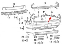 фото thumb №2, 2015-19 dodge challenger rear освітлення wire harness