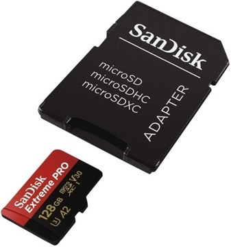 Карта памяти microSD SANDISK EXTREME PRO 128 ГБ