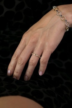 Кольцо BC-033 Black Diamond Pink Gold 585