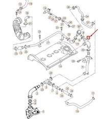 фото thumb №14, Шланг вентиляційний vag audi a4 passat оригінальний 06b103221h