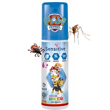 SPRAY Na Komary Kleszcze Meszki Psi Patrol Sensitive Dla Dzieci 6m+ Vaco x2
